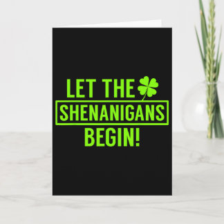 Carte St. Patricks Let The Shenanigans Begin Funny For M