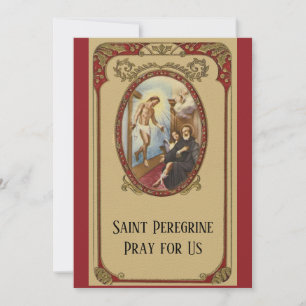 Carte St. Peregrine Patron Saint du Cancer Patients