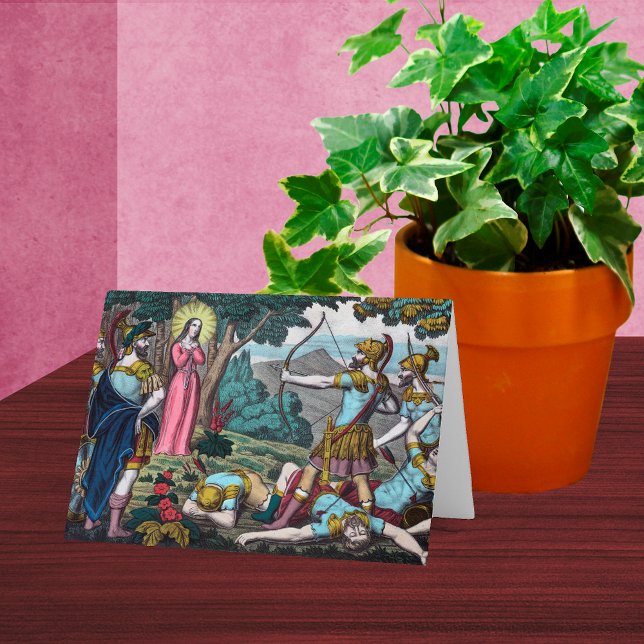 Carte St Philomena prise avec des flèches (Créateur téléchargé)