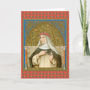 Carte St. Rose de Lima (BK 020) Salutation blanche