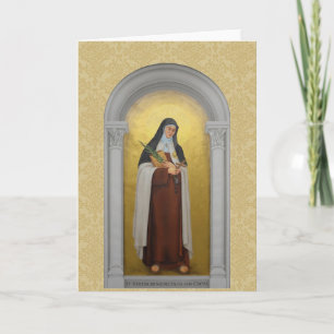 Carte St Teresa Benedicta du saint carmélite croisé