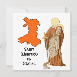 Carte St. Winifred du Pays de Galles (P 002)