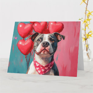 Carte Staffordshire américain Terrier Pop-Art