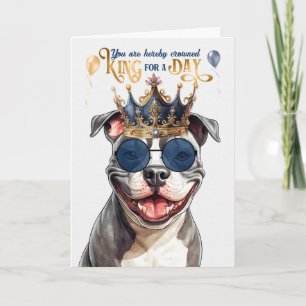 Carte Staffordshire Chien King pour une journée d'annive