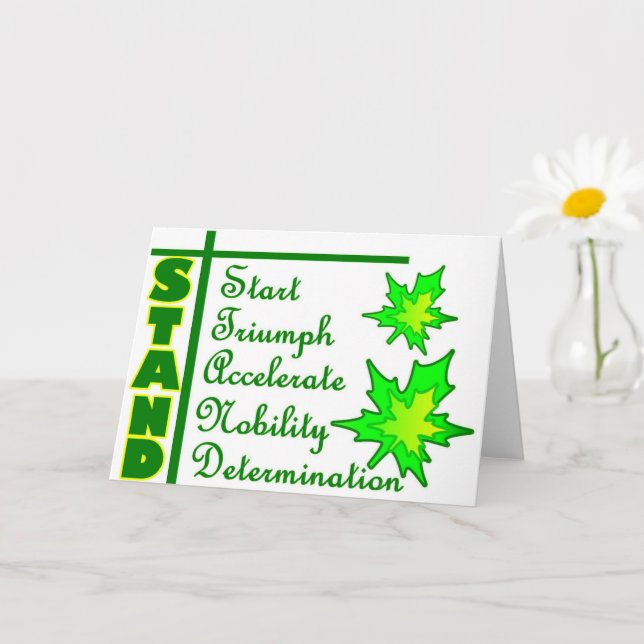 Carte STAND, collection (Petite plante)