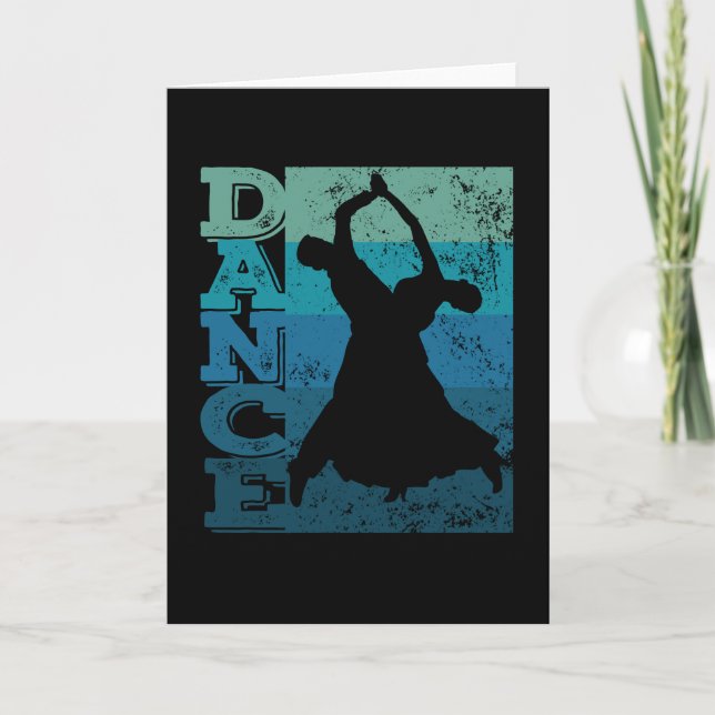 Carte Standard Dance Dancing Couple Quickstep (Devant)