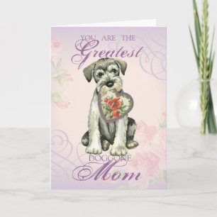 Carte Standard Schnauzer Heart Mom