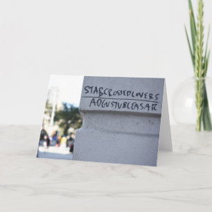 Carte Star Crossed Lovers Shakespeare Graffiti NYC