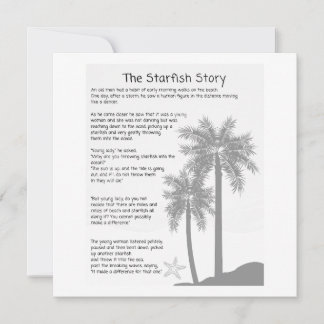 Carte Starfish Story, Starfish Throver, Starfish Poem