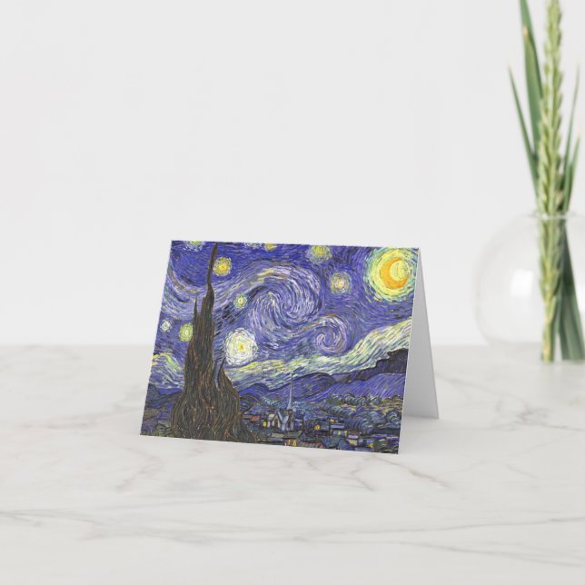 Carte Starry Night by van Gogh (Devant)
