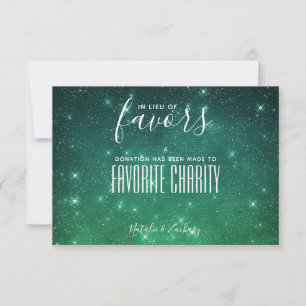 Carte Starry Night Charity En remplacement de Faveurs Ma