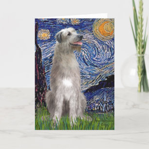 Carte Starry Night - Irish Wolfhound