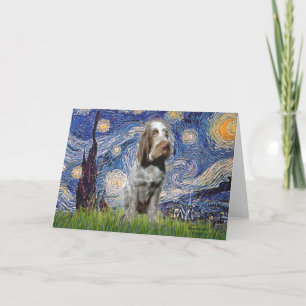 Carte Starry Night - Italien Spinone (roan)