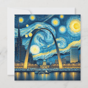Carte Starry Night St. Louis Missouri