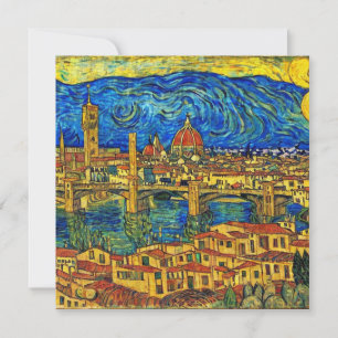 Carte Starry Starry Night Florence Italie