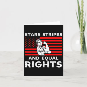 Carte Stars Stripes Et Égalité Des Droits 4 juillet Femm