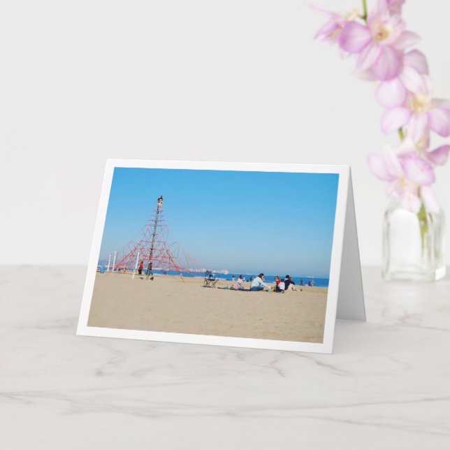 Carte Stationnez sur la plage de Malvarossa, Valence, Es (Orchidée)