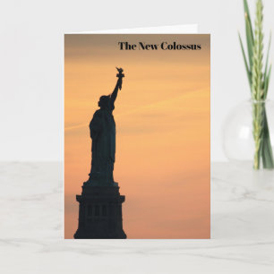 Carte Statue de la Liberté Poème, Le Nouveau Colosse
