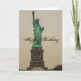 Carte Statue de Liberty Birthday