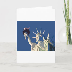 Carte Statue de Liberty Pop Art
