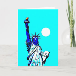 Carte Statue de New York de Liberty Pop Art