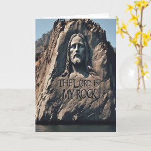 Carte Statue Divine : Le Seigneur Est Mon Rocher