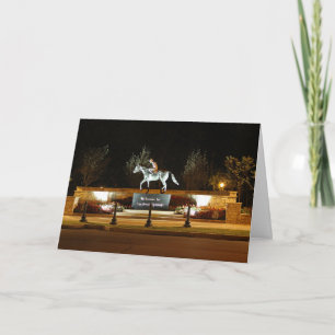 Carte Statue du Cheval Danseuse autochtone Saratoga Cart