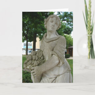 Carte Statue d'une dame dans le parc