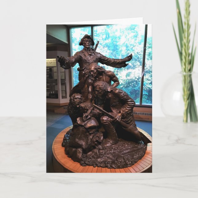 Carte Statue Lewis & Clark, Fort Clatsop, Oregon (Devant)