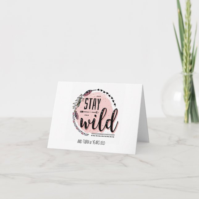 Carte Stay Wild Birthday - 10 (Devant)