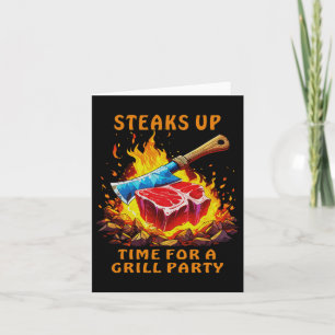 Carte Steak Rbecue Party Drôle Drôle Dit Pour Les Hommes