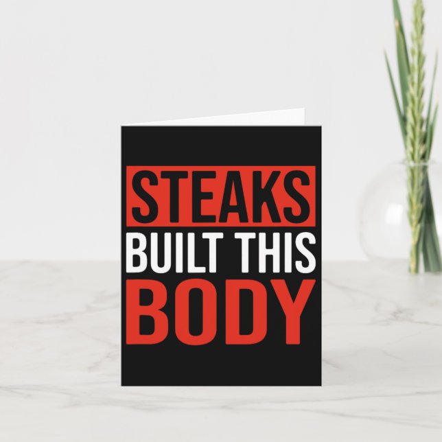Carte Steaks Construit Ce Corps (Devant)