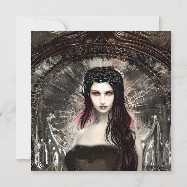 Carte Steampunk Fallen Angel | Art sombre (Devant)