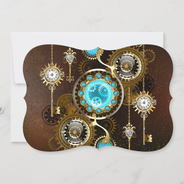 Carte Steampunk Rusty Background (Devant)