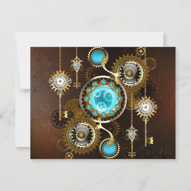 Carte Steampunk Rusty Background (Devant)