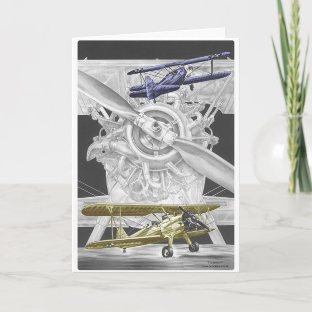 Carte Stearman Biplane (Devant)