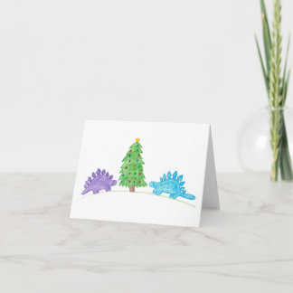 Carte Stegosaurus De L'Arbre De Noël
