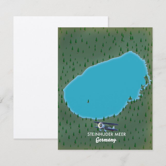 Carte Steinhuder Meer Allemagne (Devant / Derrière)