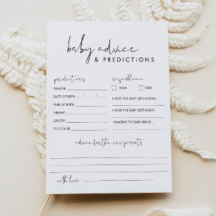 Carte STELLA Baby shower Conseils et prédictions