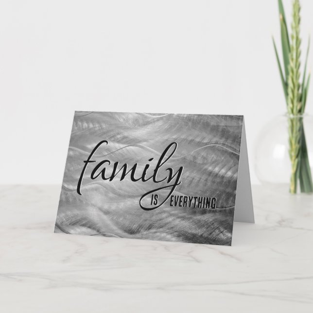 Carte Step Brother Anniversaire Métal Abstrait (Devant)