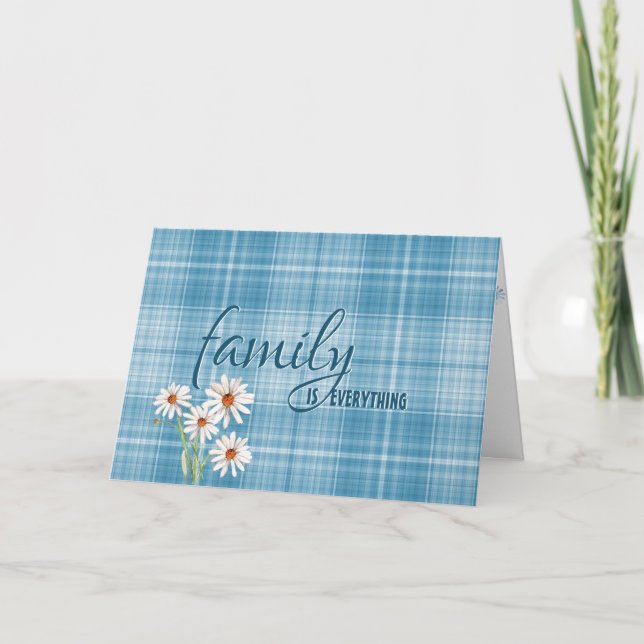 Carte step sister birthday daision plaid (Devant)