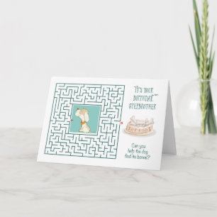 Carte Stepbrother Extraordinaire Birthday Puzzle Maze Ch