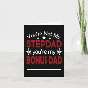 Carte Stepdad Bonus Papa Stepfather Fête des pères d'ann