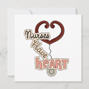Carte Stethoscope Les infirmières ont des T-shirts cardi