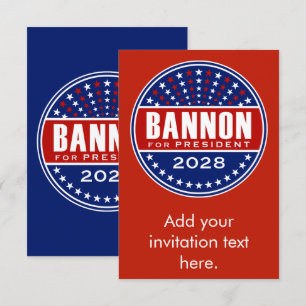 Carte Steve Bannon Président 2028