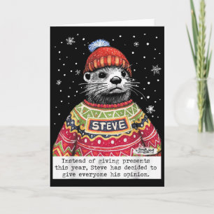 Carte Steve Otter Au Lieu De Donner Des Cadeaux Cette An