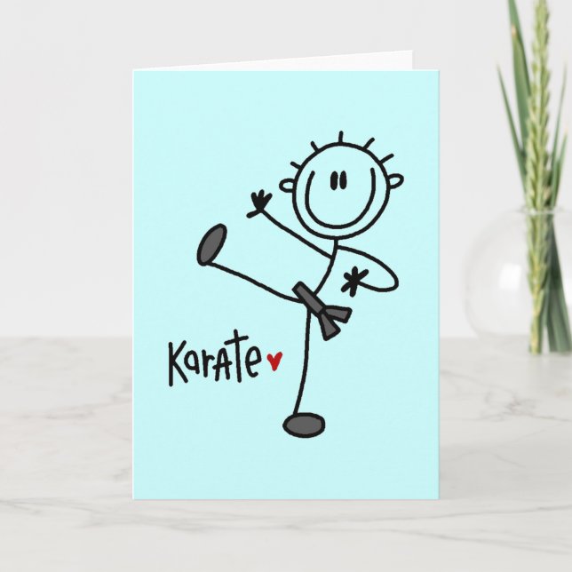Carte Stick de base Figure Karate T-shirts et cadeaux (Devant)
