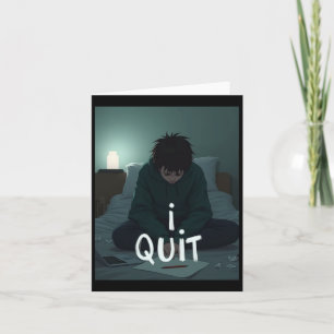 Carte Sticker Quitter