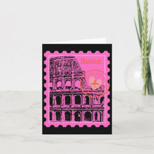 Carte Sticker Timbre Rome