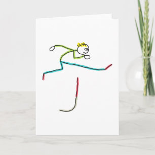 Carte Stickman en course de haies